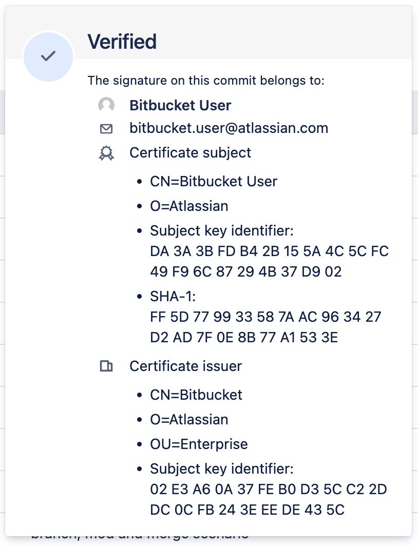 Verified commit signed with X.509 certificate