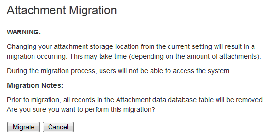 migration warning
