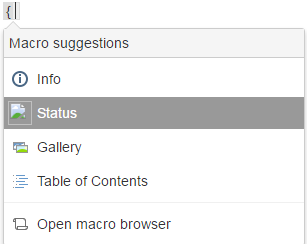 Macro suggestions