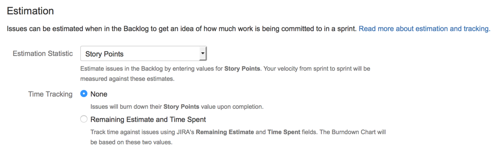 Estimation section.