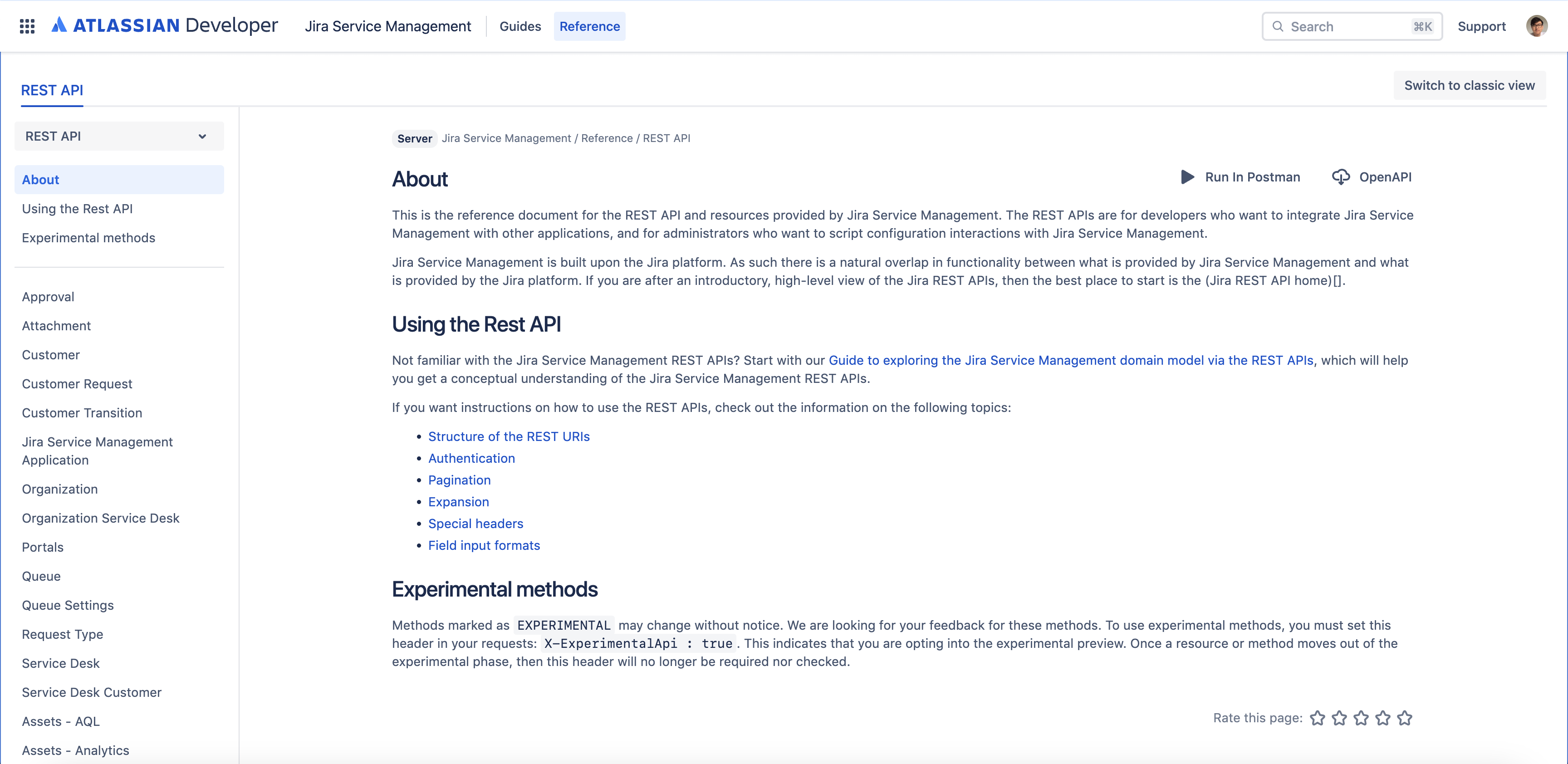 Modernized REST API documentation