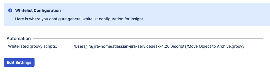 Groovy script path example in the Whitelist